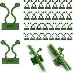 SOLVAINE Plant Wall Climbing Fixing Clips, 30 Pieces | Plant Support Garden Clip, 30 Pieces Wire Holding Set (Green).-image-88
