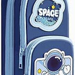 FunBlast Pencil Pouch for Kids, Boys – Space Travel Design, Large Capacity Multipurpose Stationery Zipper Pouch for Kids & Adults, Kawaii Aesthetic Pencil Case Organizer (Multicolor)-image-17