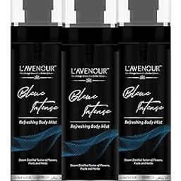 L'avenour Blue Intense Refreshing Body Mist For Long-lasting Fragrance Men & Women 100ml (Pack of 3)-34