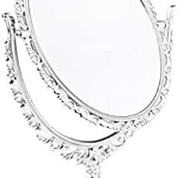 UJEAVETTE® 5xFree Standing Retro Antique Makeup Cosmetic Mirror Beauty Mirror Oval-picture-13