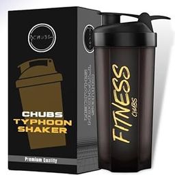 CHUBS Gym Shaker for Protein Shaker, Preworkout and,Bcaa Shaker, Protein Shaker Bottle,Gym Bottle for Men and Women BPA-Free Material Typhoon - 700 Ml (Smoke Black)-5
