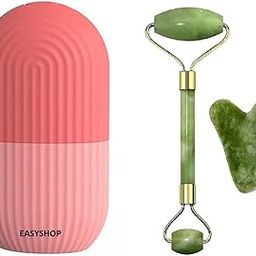 Jade Roller & Gua Sha Stone -Set Of 3 With Ice Roller For Face, Guasha Facial Tool & Gua Sha Stone For Face, Facial Ice Roller & Ice Massager Jade Roller For Face Massager Multicolour COMBO OFFER-picture-22