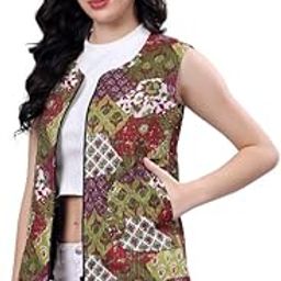 Sleevless Cotton waist coat for Women-image-3
