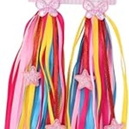 MERISHOPP® 2Pcs Kids Bicycle Tassel Colorful Tassels for Kid Bikes Bicycle Grips Ribbon Yellow|Sporting Goods | Cycling | Bicycle Accessories | Other Bicycle Accessories-image-76
