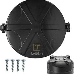 TRIBHU Heavy Plastic Water Tank Lid, Pure Unbreakable Hinge Type, Durable, 500 L - 2000 L Capacity, Open Tank, Flush Tank, Round Shape, Closing (Black, 1 Pcs)-15