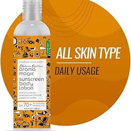 Aroma Magic Sunscreen Body Lotion SPF 70+ Offers broad-spectrum UVA/UVB protection & relieves sunburns | with Zinc Oxide & Pro-Vitamin B5 – 200ml-image-13