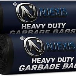 NJEXIS Garbage Bags, 19 x 21 Inches (Medium) | 90 Count | 30 Bags X 3 Rolls | For Dry & Wet Waste | Black|Leak Proof|Tear Resistant|for Home and Office Use-image-68