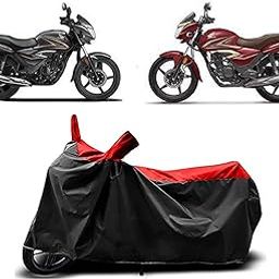VR Enterprises™ - Honnda Shine/Honnda CB/Honnda Shine SP 125 Bike Cover with Water-Resistant and Dust Proof Premium Polyester Fabric (Large Size RED)-image-4