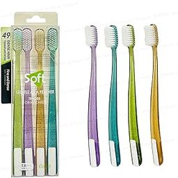 ArtSpark Toothbrush for Kids & Adults - Tooth Brush Combo Set of 4Pcs, Super Soft Bristles for Sensitive Teeth, Manual Toothbrush for Kids & Adults, Tooth Brush Set (Multicolor)-image-49