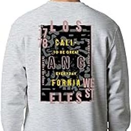 Winter Sweatshirt for Men Los Angeles 1778 Typographic Crew Neck Cotton Blend Full Sleeve Oversized Sweatshirt-image-48