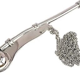 Nautical Nickel Plated Brass Boatswain/Bosun Pipe Whistle with Chain-picture-11