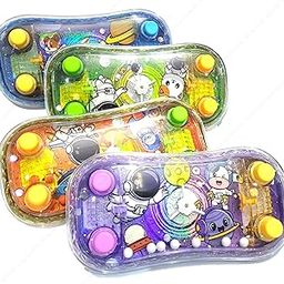 SHAKTISM Kuromi,Space, Car Theam Water Ring Toss Game, Handheld Water Pinball Toy, 4 Button, Water Game for Kids (Space Random Design)-image-82