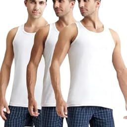 8820 Men's Super Combed Cotton Round Neck Sleeveless Regular Fit Vest with Extended Length for Easy Tuck (Pack of 3) White-image-62