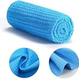 CarOxygen 3D Pro Synthetic, Water Absorbent Drying Towel Scratch Free, Fast Drying, Washable Cloth for Cars, Trucks, Motorcycles 3D Chamois - (Size -66x43, Blue, Pack of 1)-image-2