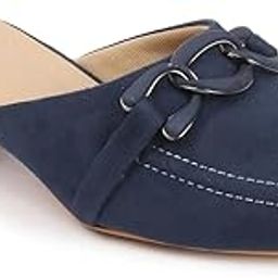 carlton london Women Stylish Slipon Casual Wear, Party and Formal Wear Mule with Block Heels-picture-0