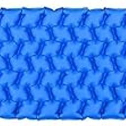 KRISHYAM® Sleeping Manual Portable Camping Air Mattress,Ultralight Sleeping Mat, Waterproof Camping Mattress for Beach, Hiking, Outdoor, Tent (Blue) (Manual Air Mattress)-image-14