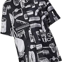 EXCLUZO Hair Grooming Smock, Haircut Cape Barber Apron, Professional Work Clothes for Hairdresser Nail Spa Salon (Black, XL)-image-13