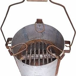 A S angeethi BBQ Style tandoor Grille sigdi Coal koyla Keeper (Size no. 4) with Handle-image-59