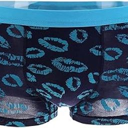 Male Lip Print Lipstick Boxer Trunk Underwear XXXL Blue | Clothing Shoes & Accessories | Mens Clothing | Underwear | 1 X Mens Boxers-image-52