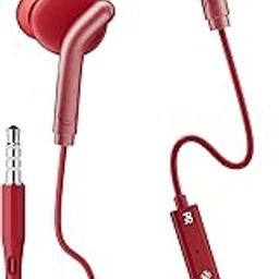 ZEBRONICS Bro in Ear Wired Earphones with Mic, 3.5mm Audio Jack, 10mm Drivers, Phone/Tablet Compatible (RED)-11