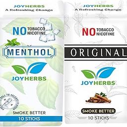JOYHERBS Herbal Cigarettes For Smoking 100% Tobacco Free and Nicotine Free Mint, Original Flavoured King Size Herbal Smoke Sticks(Pack of 20) | Tobacco/Cigarette Alternatives - Quit Smoking Products-image-96