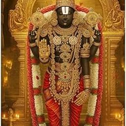 Komstec Sri Venkateswara Swamy Wall Sticker for Home, Office & Other Places Poster 12x18 Inch-image-7