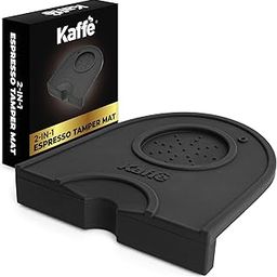 Kaffe 2in1 Espresso Tamping Mat, Perfect Silicone Espresso Mat, Waterproof and Heat Resistant Espresso Accessories for Baristas, Durable Coffee Accesories, Silicone-4