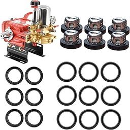 KARUNDA Htp Pump 30L & 50L Repair Kit (Service Kit) with 6 Valve Seals, 9 Piston Glen Washers, 6 Complete Spring Valve Assemblies (NRV Valve), Manual-image-58