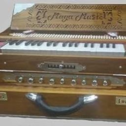 MAYA MUSICALS 3.75 Octave 9 Scale Changer (with Coupler) Box Harmonium with 3 set of Reeds BROWN-image-4