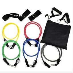 KSBOY Resistance Band Set, 11-Piece Exercise Kit with Foam Handles, Door Anchor, Ankle Straps, Latex-image-76