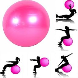JERN Anti-Burst Fitness Exercise Stability Yoga Ball/Swiss, Birthing, Gym Ball 65 CM (Random Color)-21