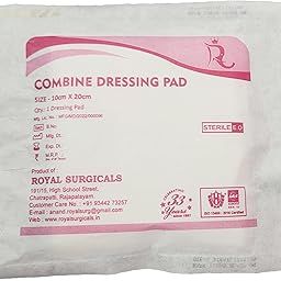 ROYAL SURGICALS Combine Dressing Pads: Sterile, 10cm x 20cm, 50 Pack | Non-Adherent Wound Care Pads for Surgical Incisions, Abrasions, and Skin Irritations-image-68