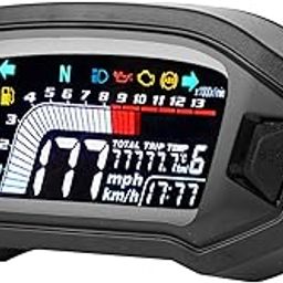 Motorcycle Odometer,Motorcycle Instrument LCD Odometer Speed Gauge for 1 2 4 Cylinder Motorbike-picture-31