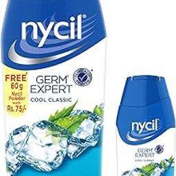Nycil Germ Expert Cool Classic Prickly Heat Powder, Pack of 150gm + Free 50gm/60gm Powder, Assorted Fragrances-image-60