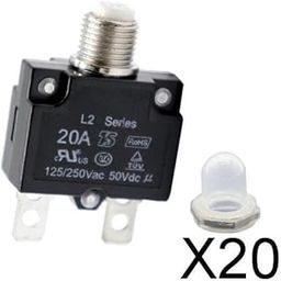 CALANDIS™ 20xManual 20A Reset Thermal SwitchCircuit Breaker Protector for Generator | Accessories | Car & Truck Parts | Parts & Accessories-picture-23