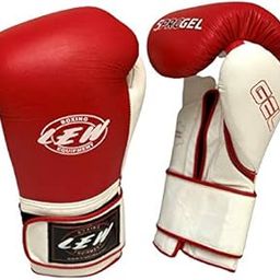 LEW Red/White Gel Sparring Gloves (Red/White, 14 OZ)-image-83