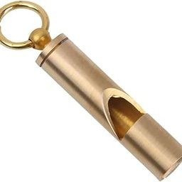 Outdoor Vintage Survival Brass EDC Key Chain Pendant Whistle First Aid Tool-27