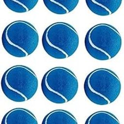AEROLOOKS Rubber Light Weight Cricket Tennis Ball (Blue) -(Pack of 12) Balls Standard Size-image-51