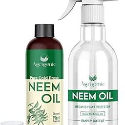 AGRIGENIC Pure Cold-Pressed | organic neem oil for plants insects spray | Natural Plant Defense, Boosts Growth, Safe for Bees & Earthworms | neem spray for plants for insects (1)-image-60