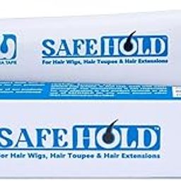 SAFEHOLD Lace Wig Glue for Hair Wigs Hair Toupees Hair Extensions Tube Long Lasting Bonding Acrylic Based Clear Transparent Glue 4+ Weeks Hold Maximum Wear (1FL oz 28 gm (Pack of 1))-84