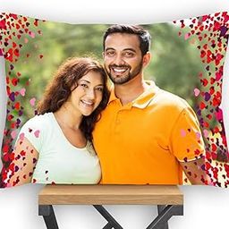 K1Gifts Personalized Pillow/Cushion, Photo Pillow Valentine Day,Birthday,Anniversary, mothers's Day, Father's Day,Raakhi (12x15, White)-image-65