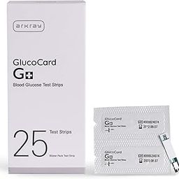 Arkray Glucocard G+ Blood Glucose Test Strips | Individually Packed | Pack of 25-27