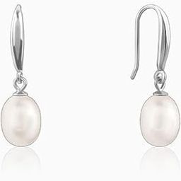 925 Silver White Pearl Drop Earrings| Drops to Gift Women & Girls | With Certificate of Authenticity and 925 Stamp | 6 Months Warranty-image-74
