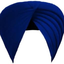 Men's and Boys Madhurani Full Voil Traditional Sikh Punjabi Turban Pagri Dastar or Pagg for Sikhs Dark Blue-image-42