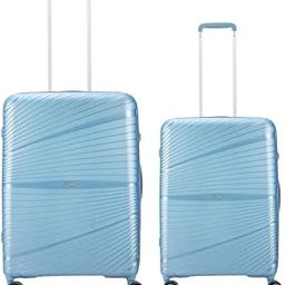 Set of 2 Hard Suitcase | Luggage with 8 Spinner Wheels,Ultra Light Weight,Water Resistant Zipper,Trending Colour Trolley Bags with 5 Years International Warranty (Blue, (S+M))-17