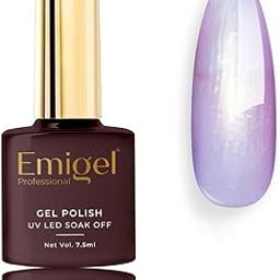 Emigel Professional Aurora Gel Polish - 010 - UV Gel -Special Nail Polish | Cured With UV LED Lamp | Super Glossy Finish | Quick Drying Nail Polish (7.5ml)-2