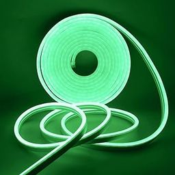Gesto 16.4 Feet Neon Lights with 12V Adaptor - Wall Decor Led Strips Lights for Decoration,Cuttable Flexible Decorative Lights for Customized Name |Waterproof Rope Light for Indoor,Outdoor(Green)-image-84
