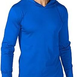 Men's Sun Protection Long Sleeve T-Shirt UPF 50+ Performance Running Shirts with Hood-11