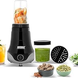Choice Nutri 2 Jar Mixer Grinder Powerful 500 Watt Motor Long Lasting Shock Proof Abs Body Heavy Duty Motor With Nano Grinding Technology, with 1 year warranty (Black)-4