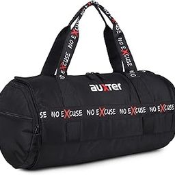 Motivator Black 25 liters Gym Bag Sports kit Bag Duffle Bag Travel Bag Daytrip Bag with Shoe Pocket for Adults Men Women Boys Girls-image-62